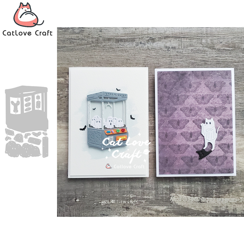 Claw Crane Machine - Catlove Claw Crane Ghost Metall-Stanzformen Scrapbooking-Formen
