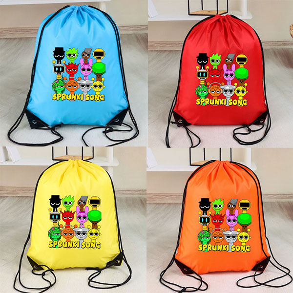 Basketball Arcade Game - Sprunki Kordelzugbeutel, wasserdichter Sport-Reiserucksack, Bündeltasche, Basketball-Taschen,