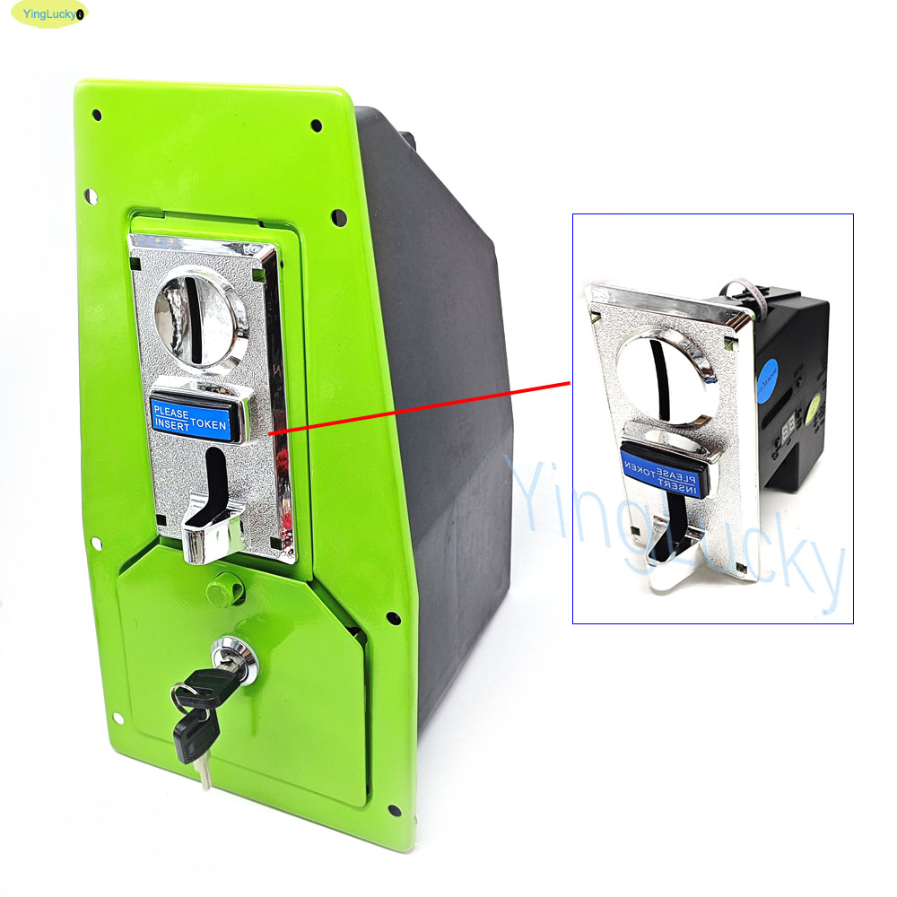 Arcade Toy Claw Vending Machine - Arcade-Spielautomaten-Münzaufbewahrungsbox mit 616 Multi-Münz-Akzeptoren und Schloss,