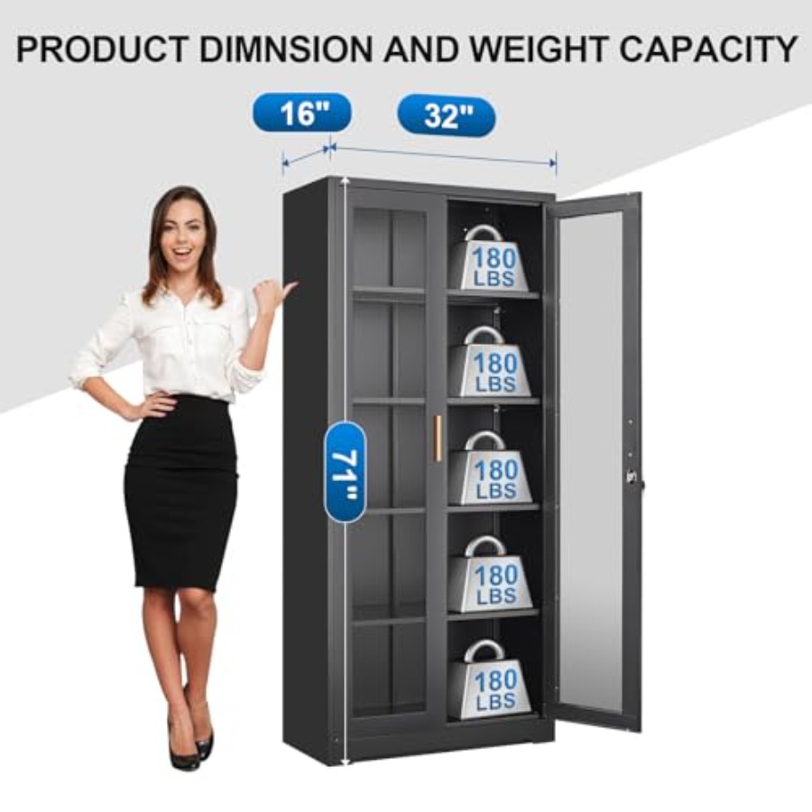71 Metall-Glas-Vitrine für den – Glass Cabinet Display Bewertung und Preis