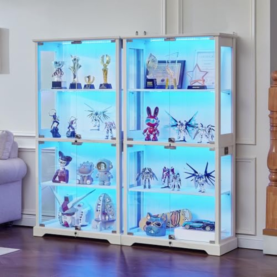 Farmhaus-Glasvitrine mit Schlo – Glass Cabinet Display Bewertung und Preis