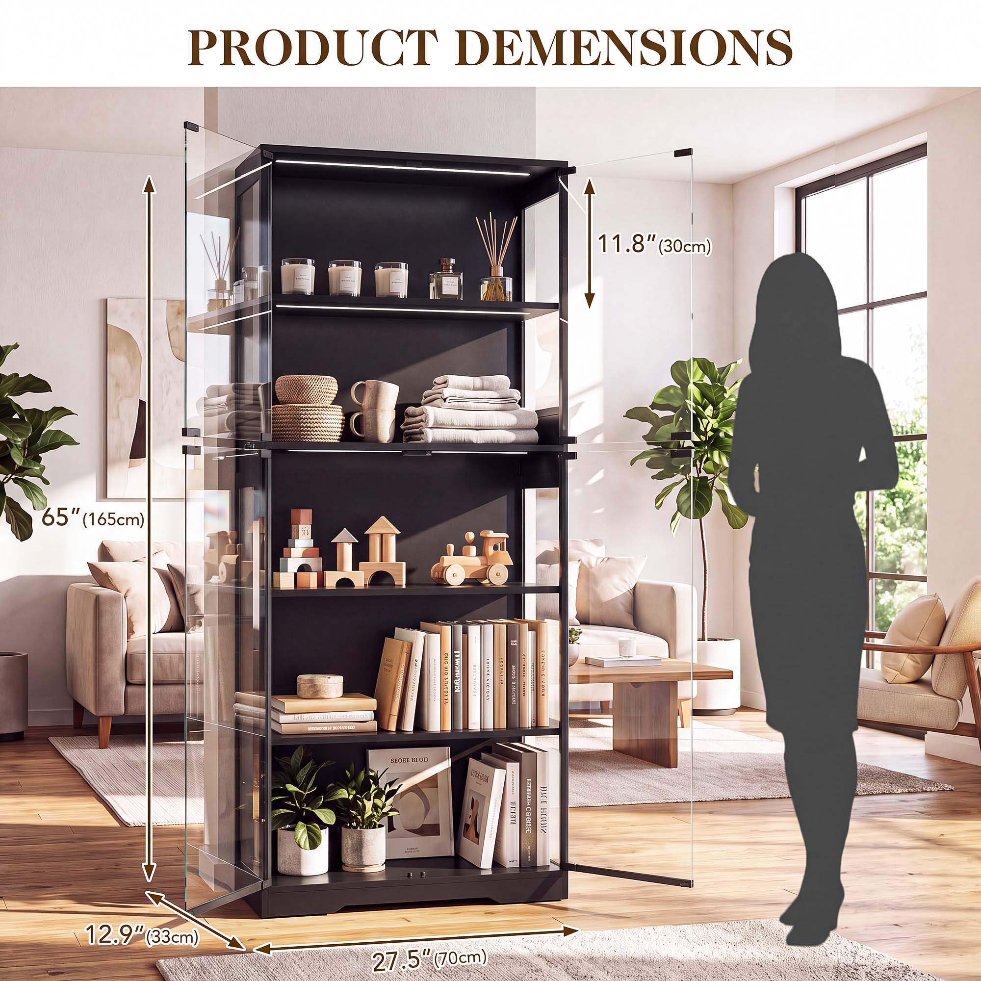 TCGBKAF 5-stufiger Vitrinensch – Glass Cabinet Display Bewertung und Preis