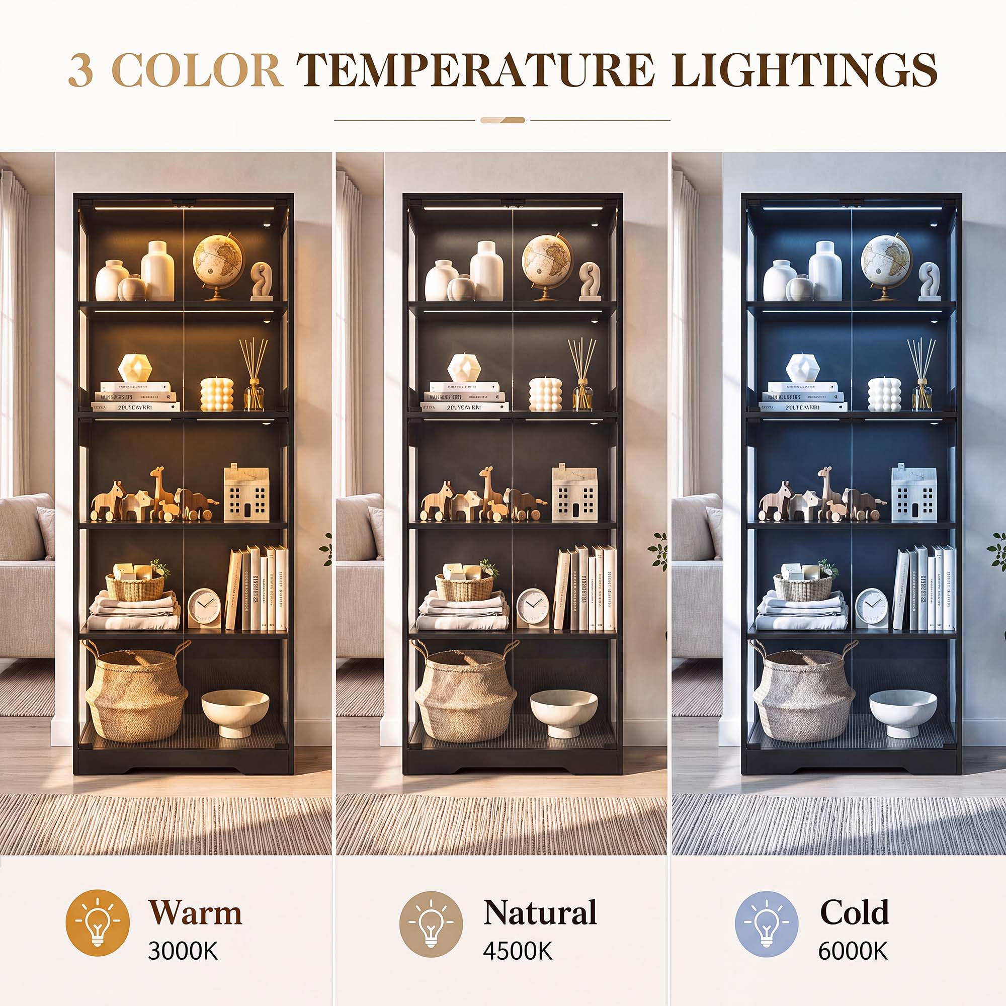 TCGBKAF 5-stufiger Vitrinensch – Glass Cabinet Display Bewertung und Preis