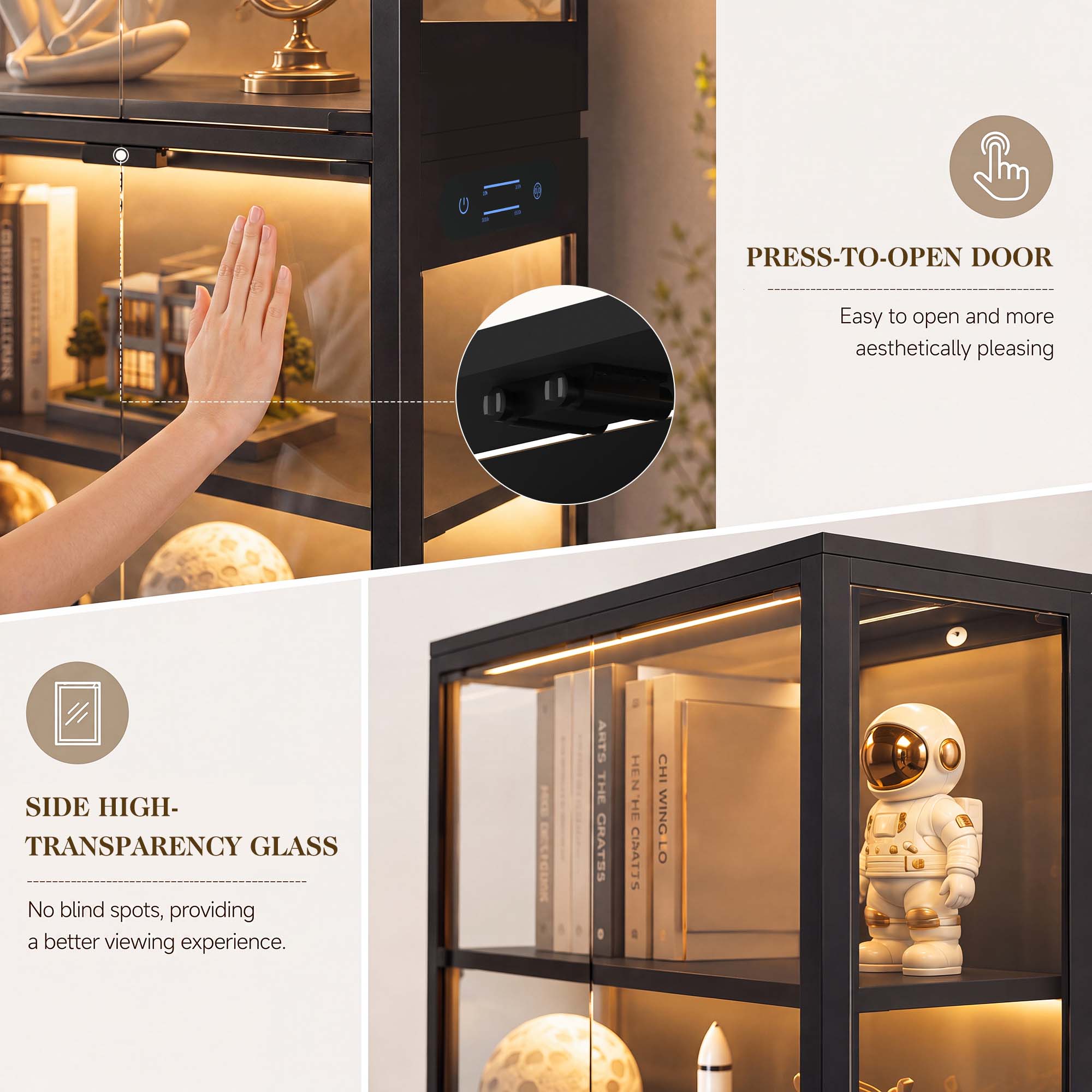 TCGBKAF 5-stufiger Vitrinensch – Glass Cabinet Display Bewertung und Preis