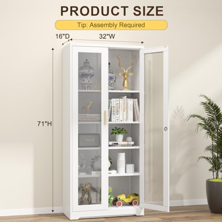 Vitrine für Sammlerstücke mit  – Glass Cabinet Display Bewertung und Preis