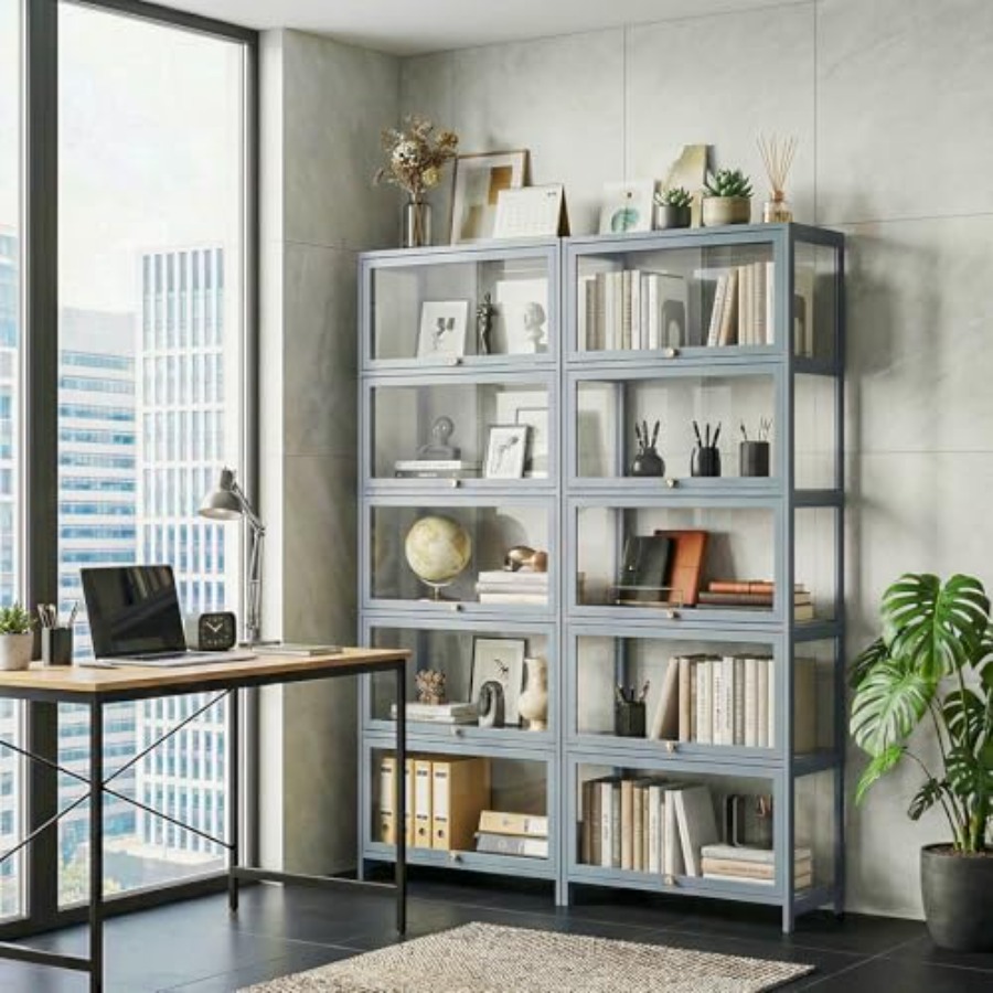 5-stufiger Vitrinenschrank mit – Glass Cabinet Display Bewertung und Preis