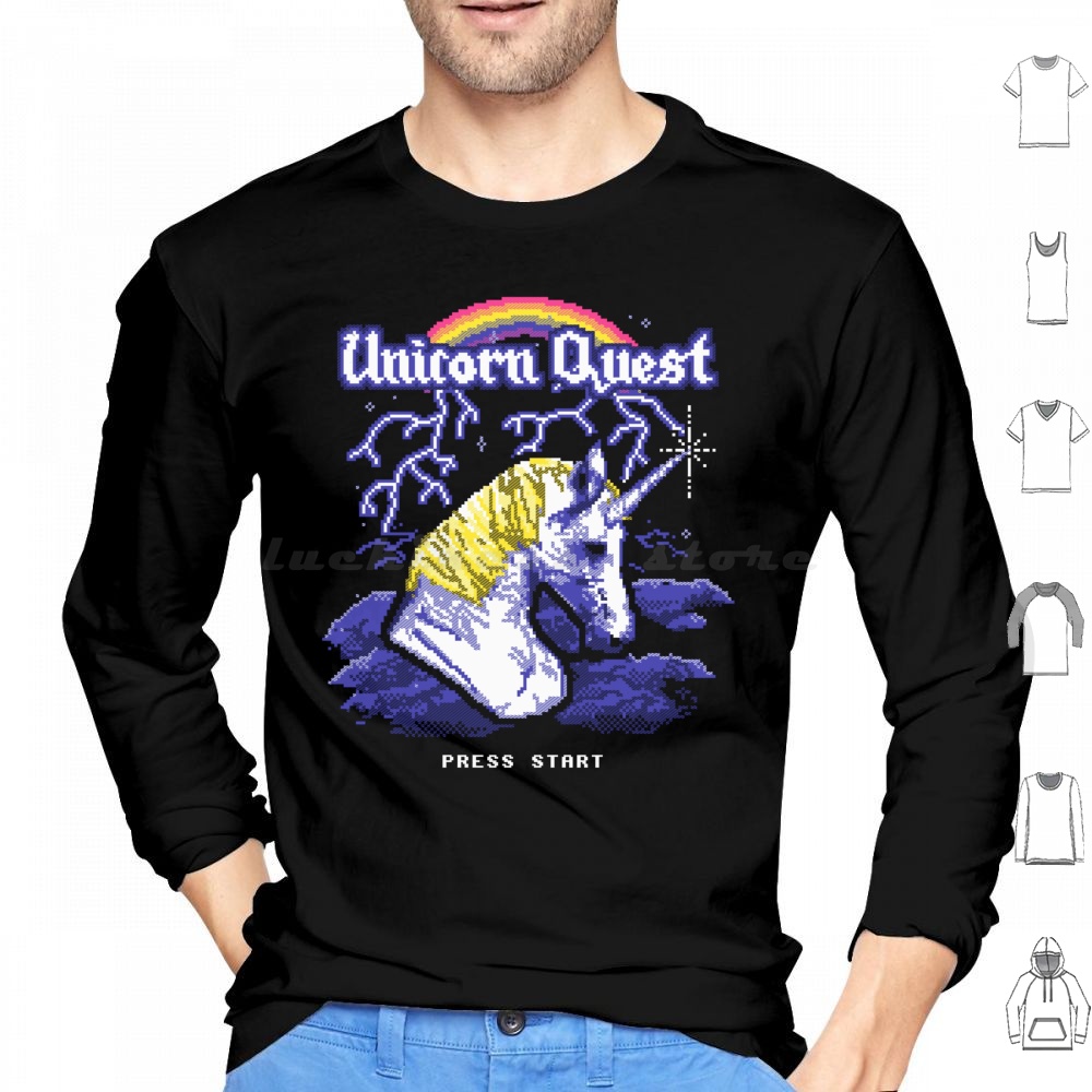 Unicorn Quest Hoodie Baumwolle – Arcade Quest Bewertung und Preis