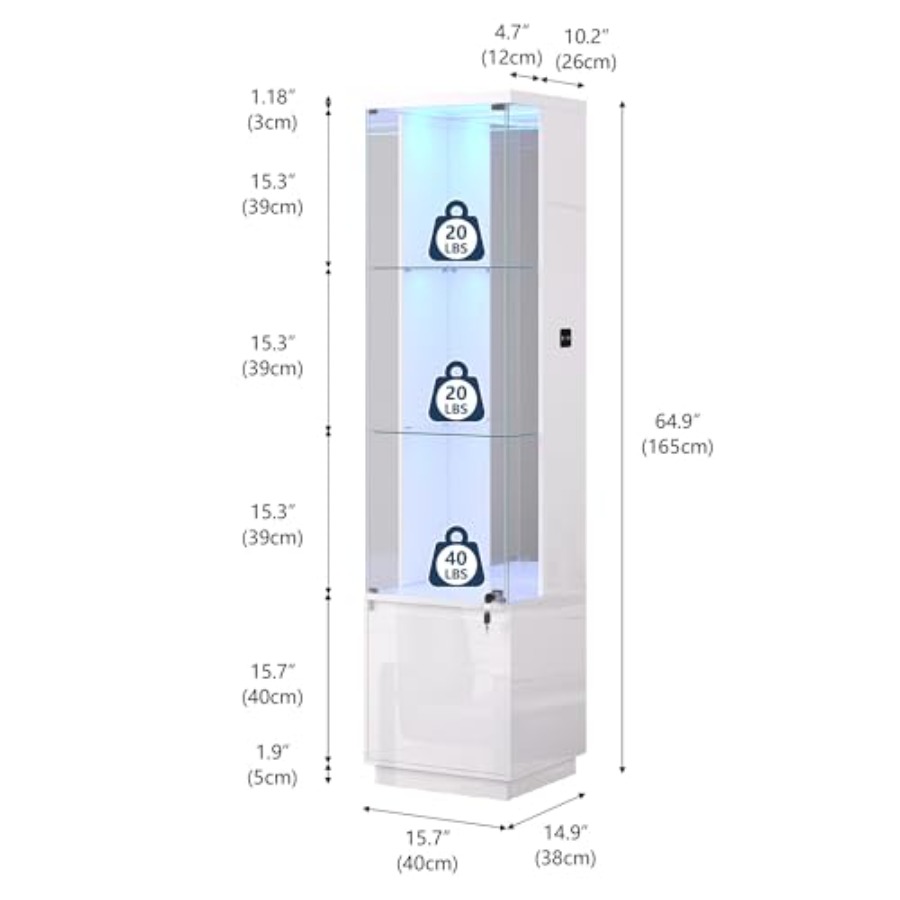 Eckvitrine für Wohnzimmer, aus – Glass Cabinet Display Bewertung und Preis