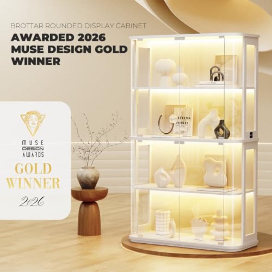 Abgerundete Vitrine für den Ei – Glass Cabinet Display Bewertung und Preis