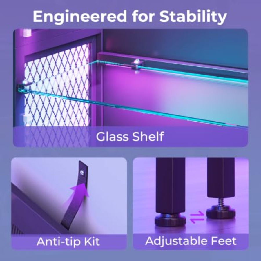 Vitrine mit Glasregalen, RGB-B – Glass Cabinet Display Bewertung und Preis