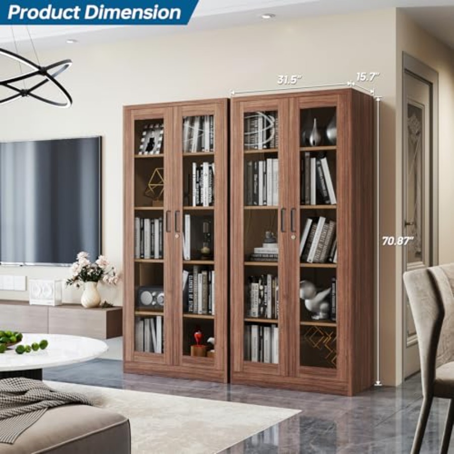 Vitrine mit Glastüren für Zuha – Glass Cabinet Display Bewertung und Preis