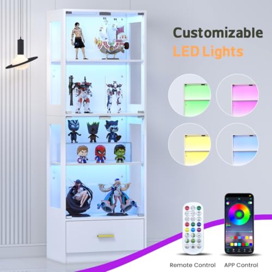 Glasvitrine mit Türen - Kurios – Glass Cabinet Display Bewertung und Preis