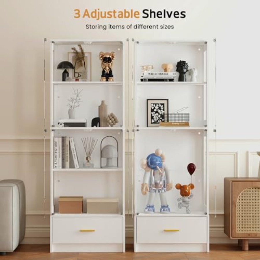 Glasvitrine mit Türen - Kurios – Glass Cabinet Display Bewertung und Preis