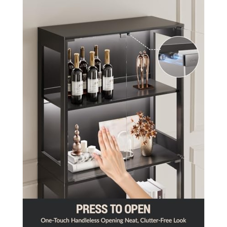 Glasvitrine mit Türen für Samm – Glass Cabinet Display Bewertung und Preis