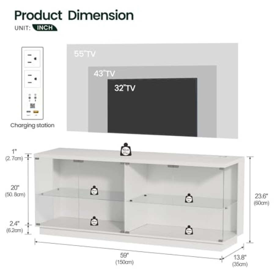 59 Zoll breiter großer Vitrine – Glass Cabinet Display Bewertung und Preis
